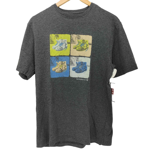 メレル MERRELL フロントプリントクルーネックTシャツ メンズ S