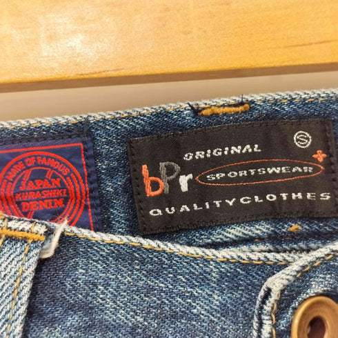 bPr SPORTWEAR 90-2000s ストレートデニムパンツ 赤耳 隠しリベット 内股シングル セルヴィッチ メンズ S