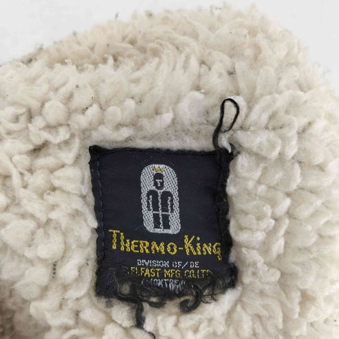 THERMO-KING チェック柄裏地ボアジップベスト メンズ