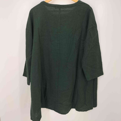 サンバレー Sun Valley リネン混 刺繍ブラウス レディース