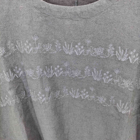 サンバレー Sun Valley リネン混 刺繍ブラウス レディース