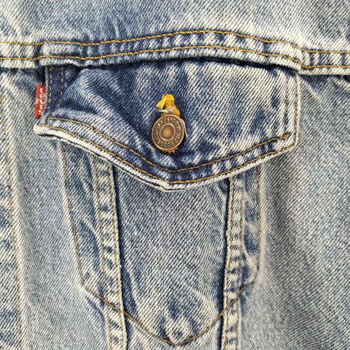 リーバイス Levis USA製 3rd デニムジャケット デカパッチ メンズ JPN:L