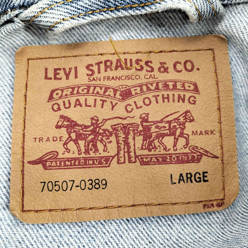リーバイス Levis USA製 3rd デニムジャケット デカパッチ メンズ JPN:L