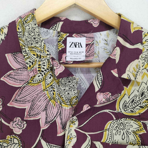 ザラ ZARA RELAXED FIT アロハシャツ メンズ JPN:M