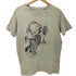 nada. 00s Y2K wunderkammer シングルステッチ クラッシュデザインフロントプリント半袖Tシャツ メンズ