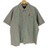 MarvHolland 企業ロゴ ワッペン ライン ボタンダウン S/S シャツ ビッグサイズ メンズ 2XL