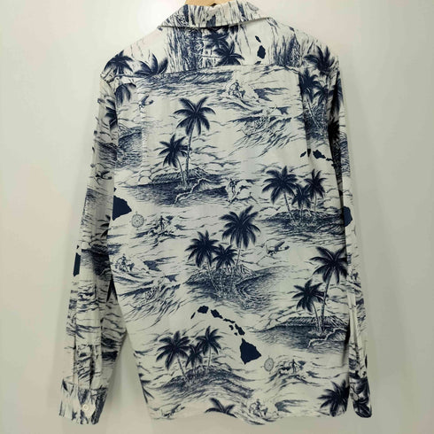 エンジニアードガーメンツ Engineered Garments オープンカラー長袖アロハシャツ メンズ M