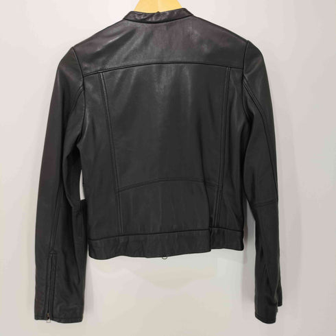 アーバンリサーチ URBAN RESEARCH ラムレザー シングル ライダース ジャケット レディース JPN:36