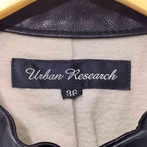 アーバンリサーチ URBAN RESEARCH ラムレザー シングル ライダース ジャケット レディース JPN:36