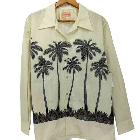 dress hippy 22SS PALM TREE L/S HAWAIIA SHIRT ホリゾンタル・パターン メンズ M