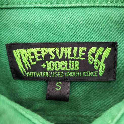 KREEPSVILLE666 RIB BONE プリント S/S シャツ ネコ目ボタン メンズ JPN:S