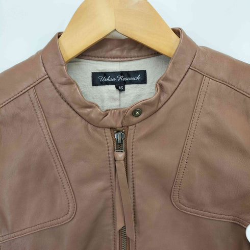 アーバンリサーチ URBAN RESEARCH ラムレザー シングル ライダース ジャケット レディース JPN:36