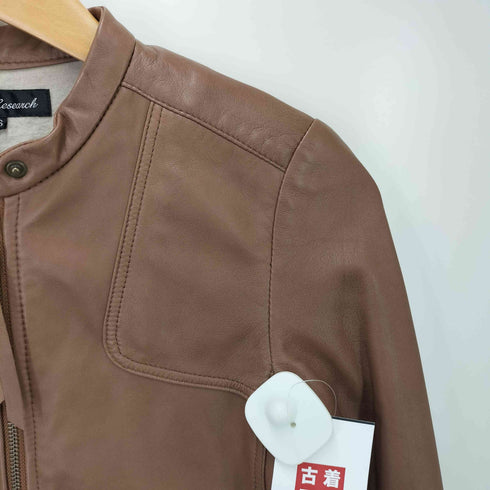 アーバンリサーチ URBAN RESEARCH ラムレザー シングル ライダース ジャケット レディース JPN:36