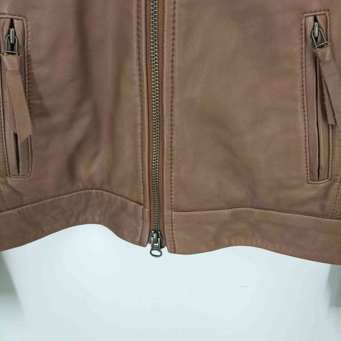 アーバンリサーチ URBAN RESEARCH ラムレザー シングル ライダース ジャケット レディース JPN:36