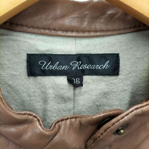 アーバンリサーチ URBAN RESEARCH ラムレザー シングル ライダース ジャケット レディース JPN:36