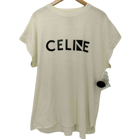 レミレリーフ REMI RELIEF special processing tee CELI■E l.mustard フロントプリントノースリーブトップス メンズ S