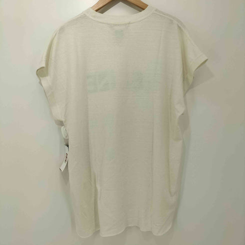レミレリーフ REMI RELIEF special processing tee CELI■E l.mustard フロントプリントノースリーブトップス メンズ S
