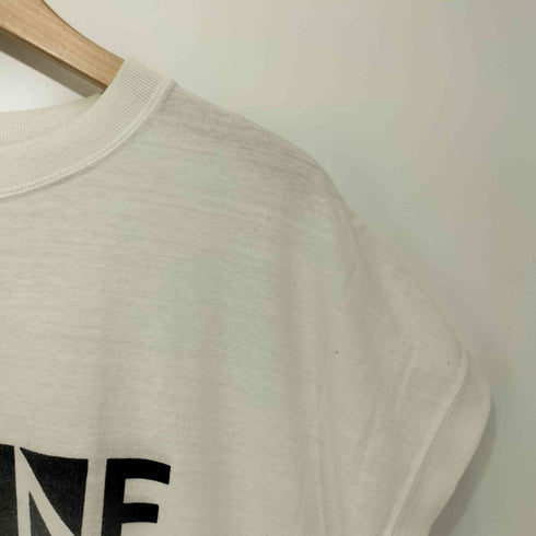 レミレリーフ REMI RELIEF special processing tee CELI■E l.mustard フロントプリントノースリーブトップス メンズ S