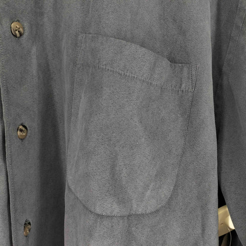 クラフトアンドバロー Croft&Barrow フェイクスエード L/S シャツ メンズ JPN:XL