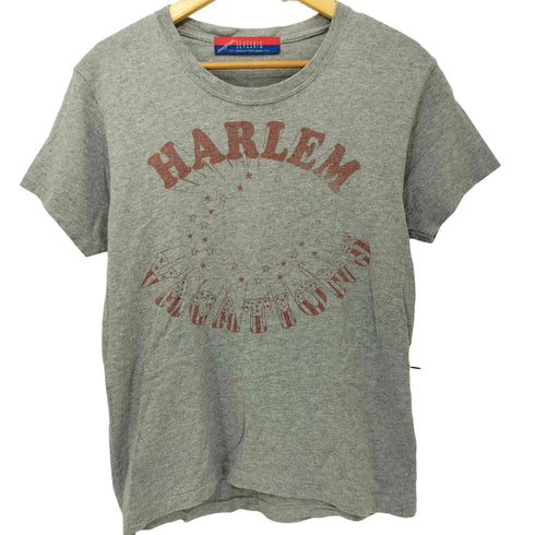 SEVESKING HARLEM シングルステッチ フロントサークルプリントクルーネック半袖Tシャツ メンズ S