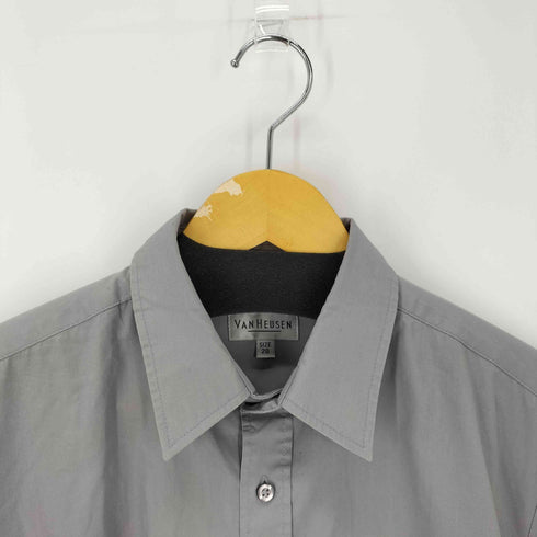 ヴァンヒューゼン VAN HEUSEN 90S 白タグ プレーンドレスシャツ メンズ 20