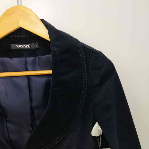 ダナキャランニューヨーク DKNY フリル襟コーデュロイジャケット レディース US:0-2