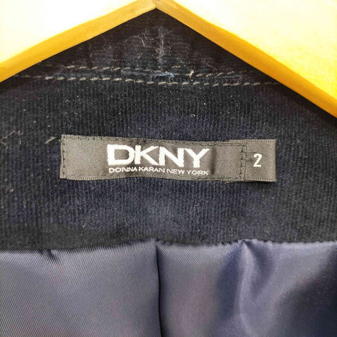 ダナキャランニューヨーク DKNY フリル襟コーデュロイジャケット レディース US:0-2