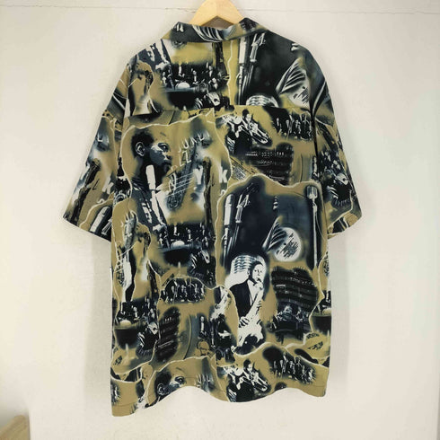 BO FF ジャズ総柄 半袖開襟シャツ メンズ JPN:XXL