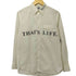 タカヒロミヤシタザソロイスト TAKAHIRO MIYASHITA The SoloIst. 20AW コラボTHAT'S LIFE 長袖シャツ メンズ 不明