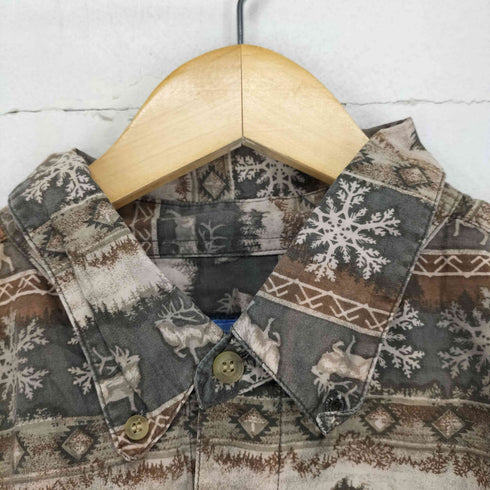 SUMMA OUTDOOR ノルディック柄オックスフォードシャツ メンズ JPN:XXL