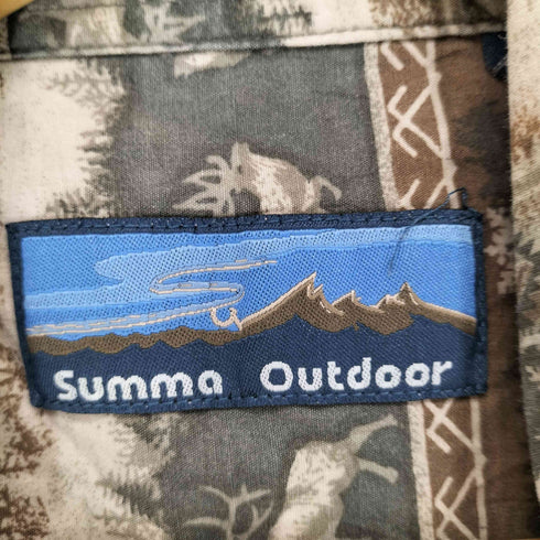SUMMA OUTDOOR ノルディック柄オックスフォードシャツ メンズ JPN:XXL