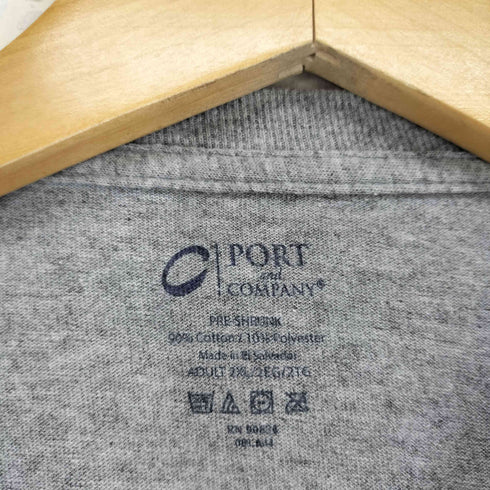 ポートアンドカンパニー PORT and COMPANY MUD FACTORY クルーネックTシャツ メンズ 2XL