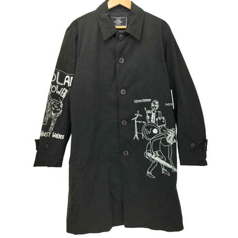 ジィヒステリックトリプルエックス Thee Hysteric XXX バンドコラボ POLAR POWER PT ステンカラーコート メンズ M