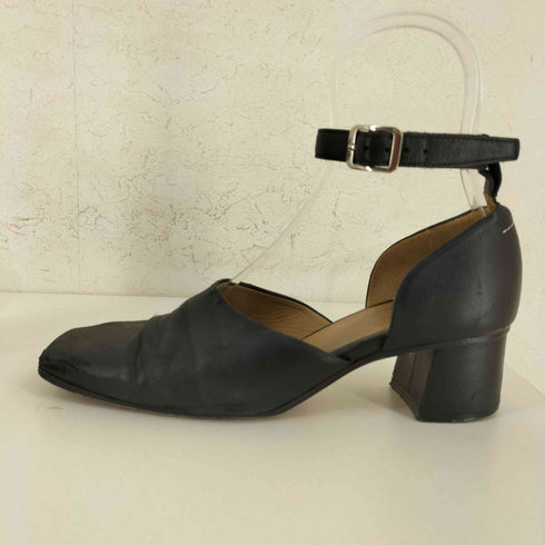 エムエムシックスメゾンマルジェラ MM6 Maison Margiela MADE IN ITALY レザーストラップ ヒールサンダル VERO CUOIO レディース EUR:37