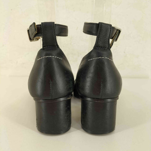 エムエムシックスメゾンマルジェラ MM6 Maison Margiela MADE IN ITALY レザーストラップ ヒールサンダル VERO CUOIO レディース EUR:37
