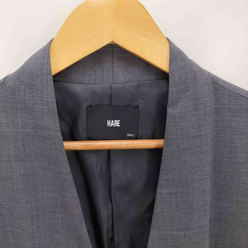 ハレ HARE ノーカラー ガウンコート レディース JPN:S