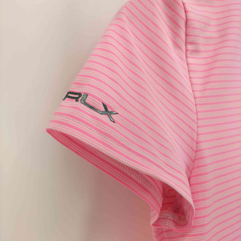 アールエルエックスラルフローレン RLX RALPH LAUREN ボーダー ポリエステル ポロシャツ レディース JPN:S 160/84A