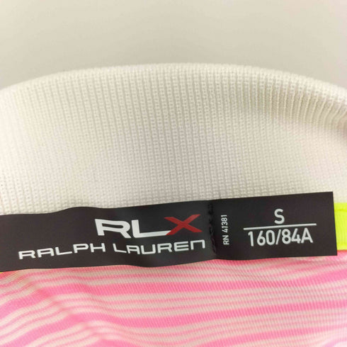 アールエルエックスラルフローレン RLX RALPH LAUREN ボーダー ポリエステル ポロシャツ レディース JPN:S 160/84A