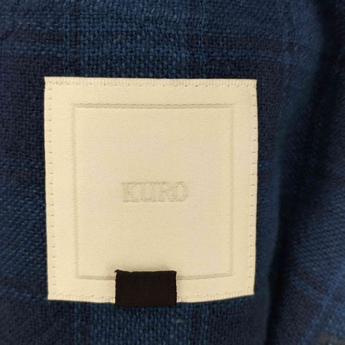 クロ KURO コットン チェック チェスターコート メンズ JPN:1