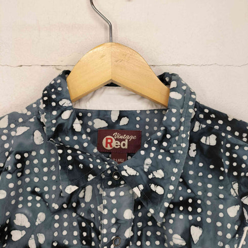 VINTAGE RED 総柄ウエスタンシャツ メンズ JPN:XL