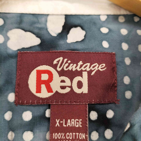 VINTAGE RED 総柄ウエスタンシャツ メンズ JPN:XL