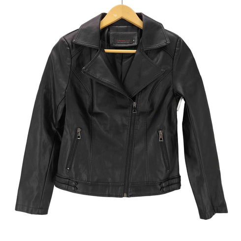 CAREFREELAND フェイクレザーダブルライダースジャケット レディース JPN:M