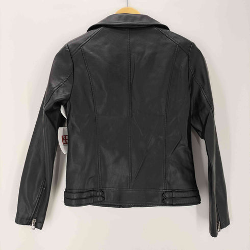 CAREFREELAND フェイクレザーダブルライダースジャケット レディース JPN:M