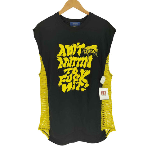スルク Surku SPECIAL 1 NO SLEEVE グラフィック ノースリーブ 網シャツ 切替 トップ レゲエ メンズ L/XL