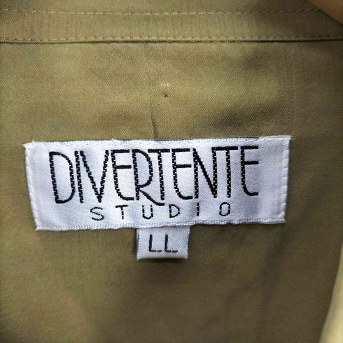DIVERTENTE STUDIO シルクタッチ フラップポケット S/S シャツ メンズ LL