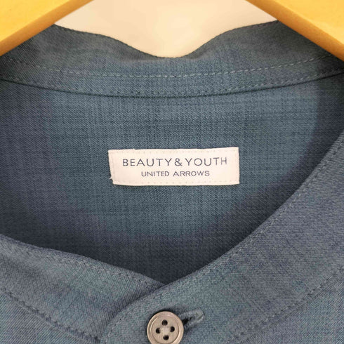 ビューティーアンドユースユナイテッドアローズ BEAUTY & YOUTH UNITED ARROWS ツイル バンドカラーシャツ メンズ JPN:S
