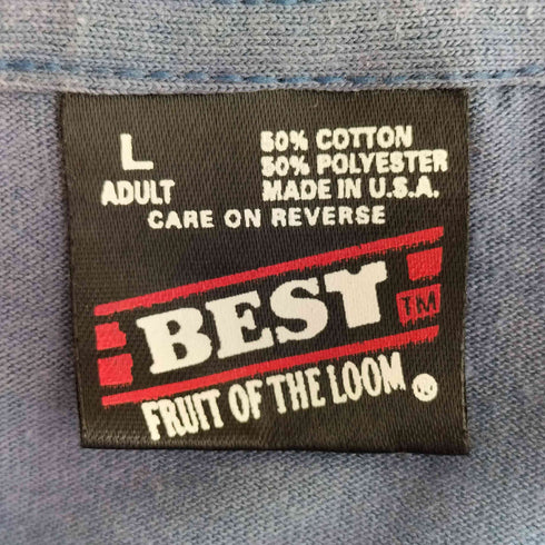 フルーツオブザルーム FRUIT OF THE LOOM BEST 90s USA製 Reindeer Rumble 両面プリント クルーネックTシャツ メンズ import:L