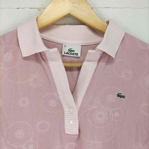 ラコステ LACOSTE ラメ混 ワニ刺繍スキッパートップス レディース EUR:42