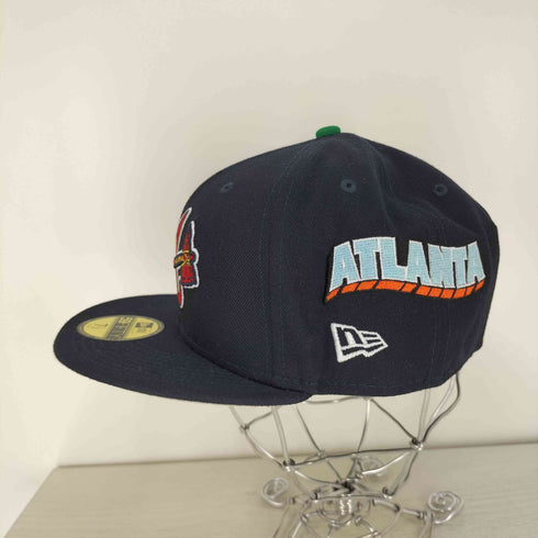 ニューエラ NEW ERA ASTOIC 59FIFTY MLB ATLANTA ベースボールチームロゴ キャップ メンズ 7 1/2