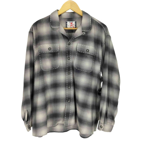 サノバチーズ SON OF THE CHEESE 23SS Stitch Ombre Shirt メンズ JPN:M
